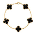 Clover Charm Bracelet - Black